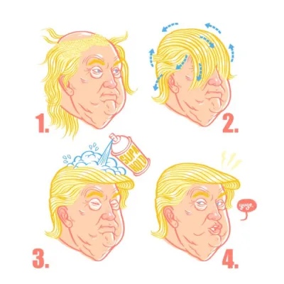 Како добити косу Доналда Трампа