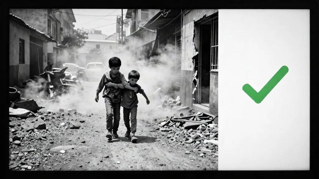 Las fotos de guerra que nunca ocurrieron y el detector de IA que no las pilla